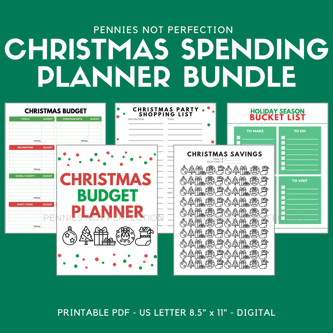 Debt-Free Stress-Free Christmas Planner Bundle