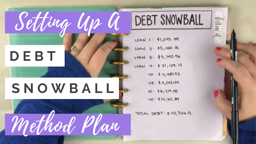 how to set up a debt snowball method plan