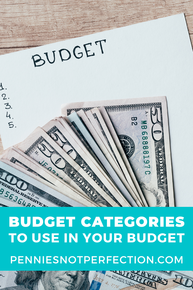 budget categories to try in your budget