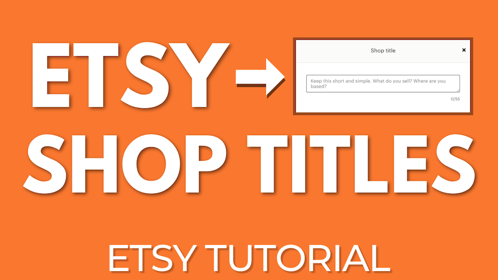 etsy shop titles 101 - how to edit etsy shop title in your shop