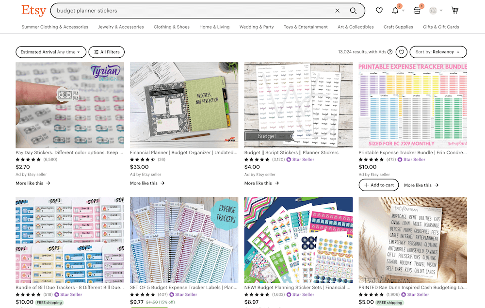 Best Budget Planner Stickers On Etsy